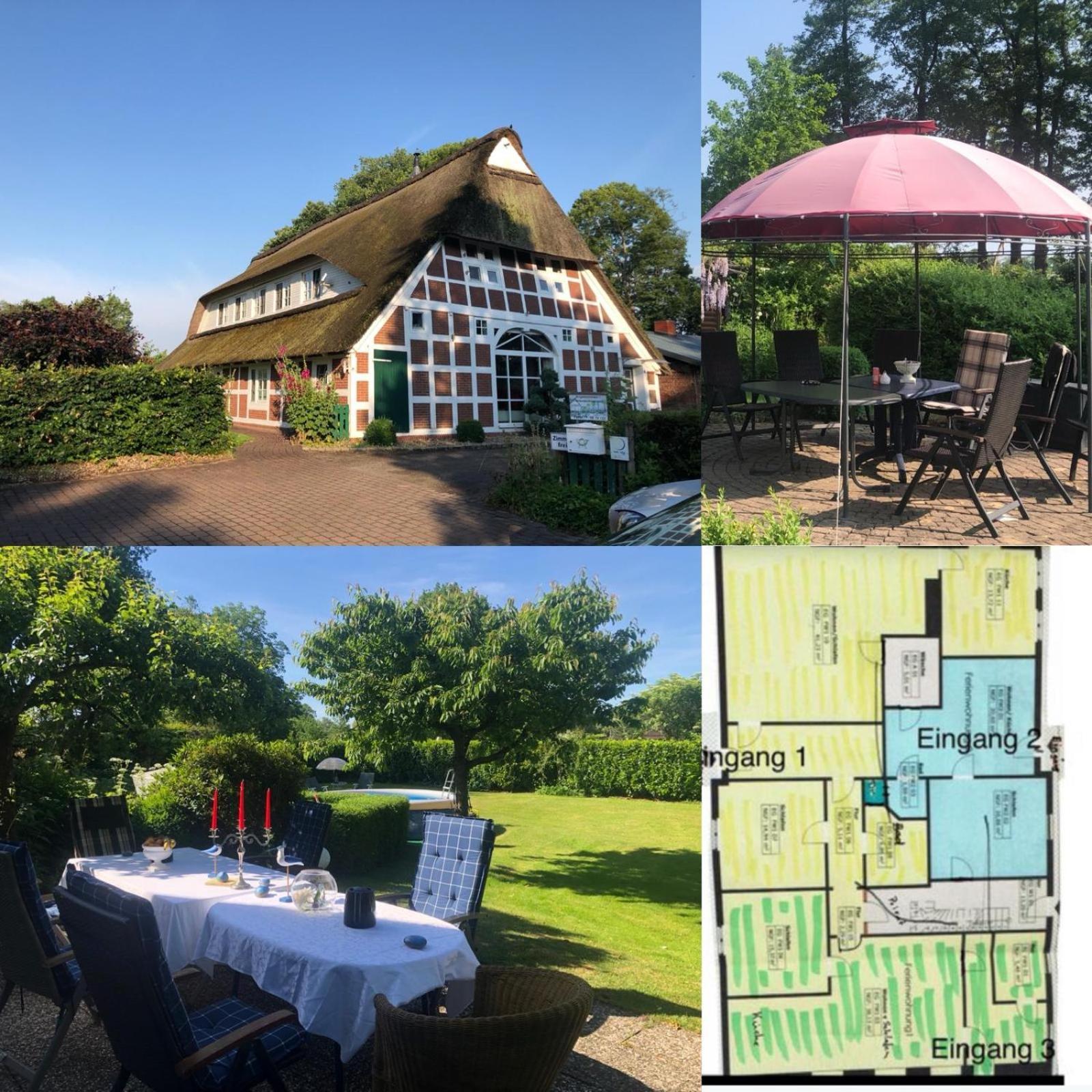 Altes Landhaus Oste, Klavier Appartement, 2 Zimmer Mit Kamin Hemmoor Esterno foto